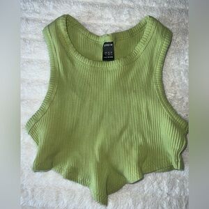 Green Crop Top